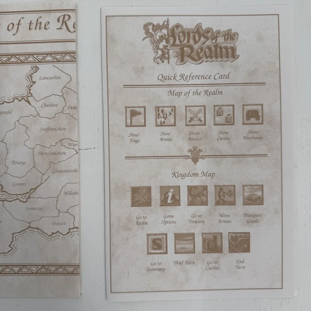 VTG Lords Of The Realm PC MS-DOS 3.5 Disc Strategy Game Impressions 94 Big Box